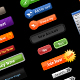 17 Web 2.0 Glossy Buttons pack