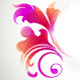 Abstract background with milk splash