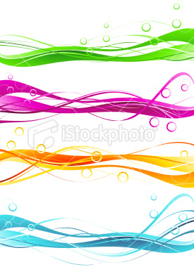 Vector illustration abstract colorful wave design element