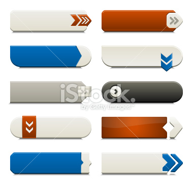 Ten call to action buttons, with different styles and shapes. Made with Global Swatches. Includes: Illustrator CS4, PDF and Transparent PNG.