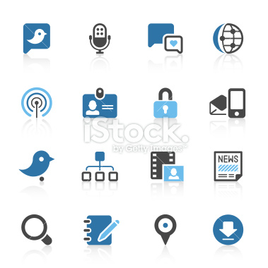 social internet icons | azur series
