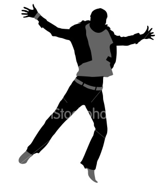 vector jump man