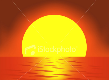 very big sun vector