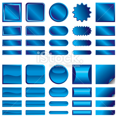 vector blue web buttons every one in 1:1, 1:2, 1:3 and 1:4 formats AI8 CDR9 EPS8 formats included Hiress JPG 5000x5000 pixel included