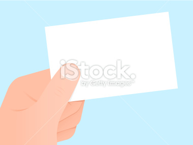Hand holding a blank white (business) card - vector - zip: jpg (8000x6000)