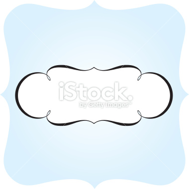Vector illustration of a banner in old calligraphy style.