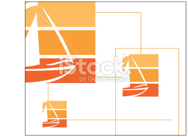 graphic designs of sailboats.