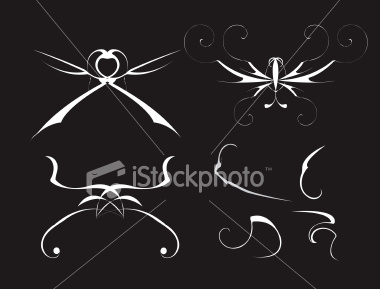 Design elements created in illustration. Can use the elements on the right corner to create a feature you want.