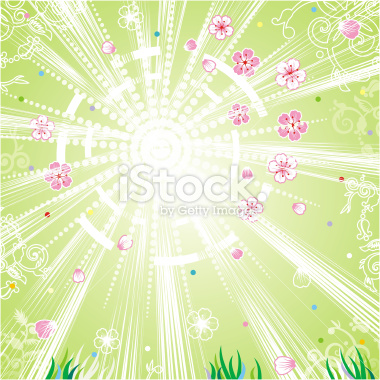 Spring background - sunshine, fresh green, flowers, petals, young grass, light wind. For more spring or Easter backgrounds, design elements and samples of use please visit the following link: [url=http://www.istockphoto.com/file_search.php?action=file&am
