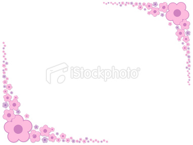 Upper right and bottom left flower corner elements in vector format.