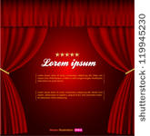 red curtain