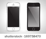 smartphone black and white...