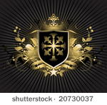 vector ornate shield
