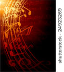 musical notes  vector...