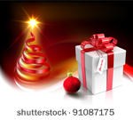 vector christmas card design...