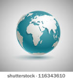 globe icon with smooth vector...