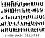over one hundred people vector...