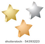 gold  silver and bronze vector...