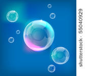 seamless shiny vector bubbles...
