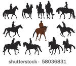 collection of horseback rider...