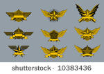 a set of funky little military...