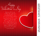 happy valentines day card with...