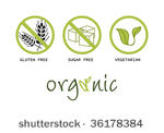 healthy food symbols   gluten...