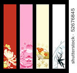 asian art banner or sider...
