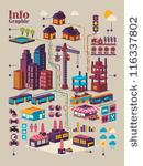 isometric city info graphic...