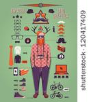 hipster info graphic background ...
