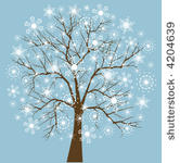 snowflake tree four snowflake...