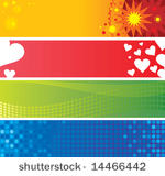 four banner backgrounds