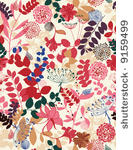 vector retro floral seamless...