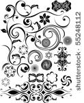 floral swirls and design...