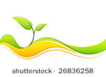 abstract green toned design ...