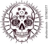 vector sugar skull