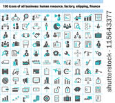 100 business icons  human...