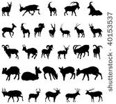 collection of deer and goats...