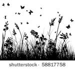 vector grass silhouettes...