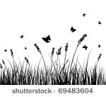 vector grass silhouettes...