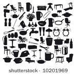 collection of household items.