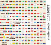 flags of the world  pack of all ...