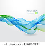 abstract blue wave