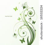 abstract floral background with ...