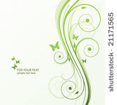abstract floral background with ...