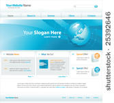 web site design template  vector