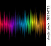 abstract rainbow colours on a...