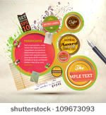 vintage web design template...