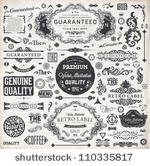 vector set  calligraphic design ...