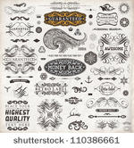 calligraphic design elements ...